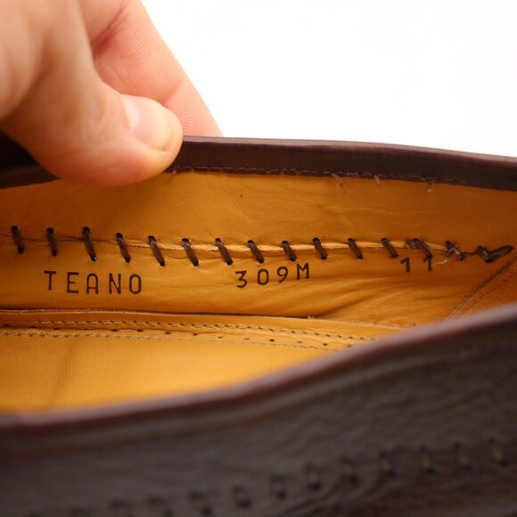 Mezlan Teano Tassel Loafers Brown Leather Shoes Men\'s Size 11 M Hand Made Spain main image 9